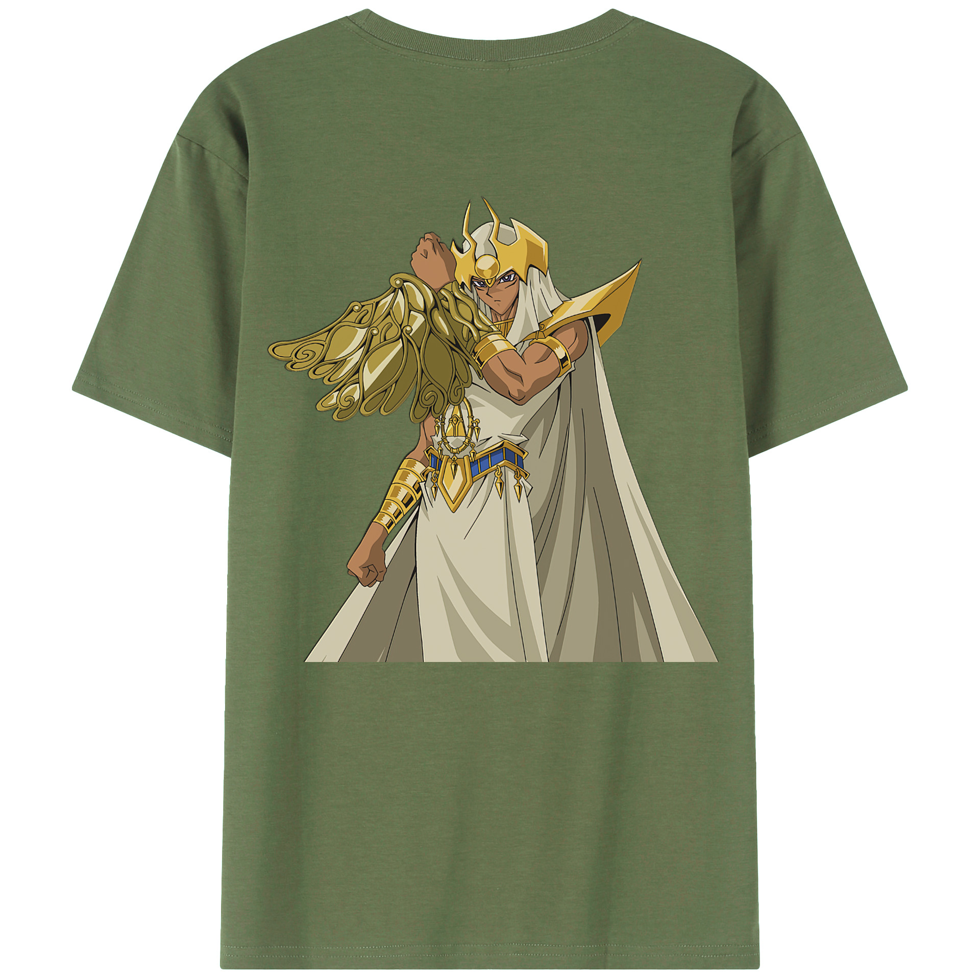（画像用） 遊☆戯☆王 Yu-Gi-Oh! 綿100％ メンズ半袖Tシャツ（バックプリント） 通気性